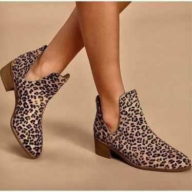 Coconuts by Matisse Leopard Calf Hair Ankle Bootie