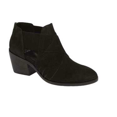 EILEEN FISHER Black Walt Cross Strap Block Heel Bo