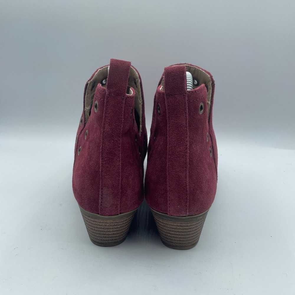 Skechers Lasso Auger Ankle Booties Burgundy Suede… - image 4