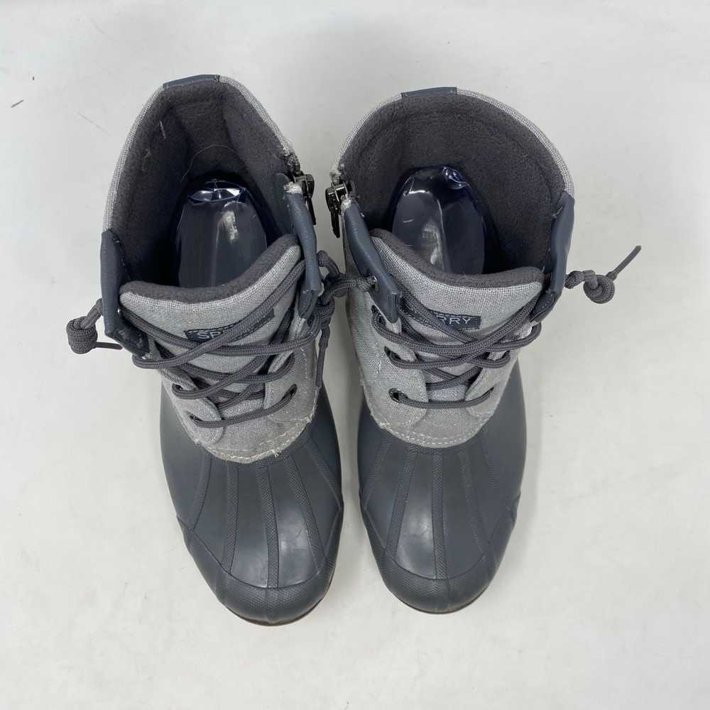 Sperry Grey Waterproof All Weather Duck Boots Sho… - image 4