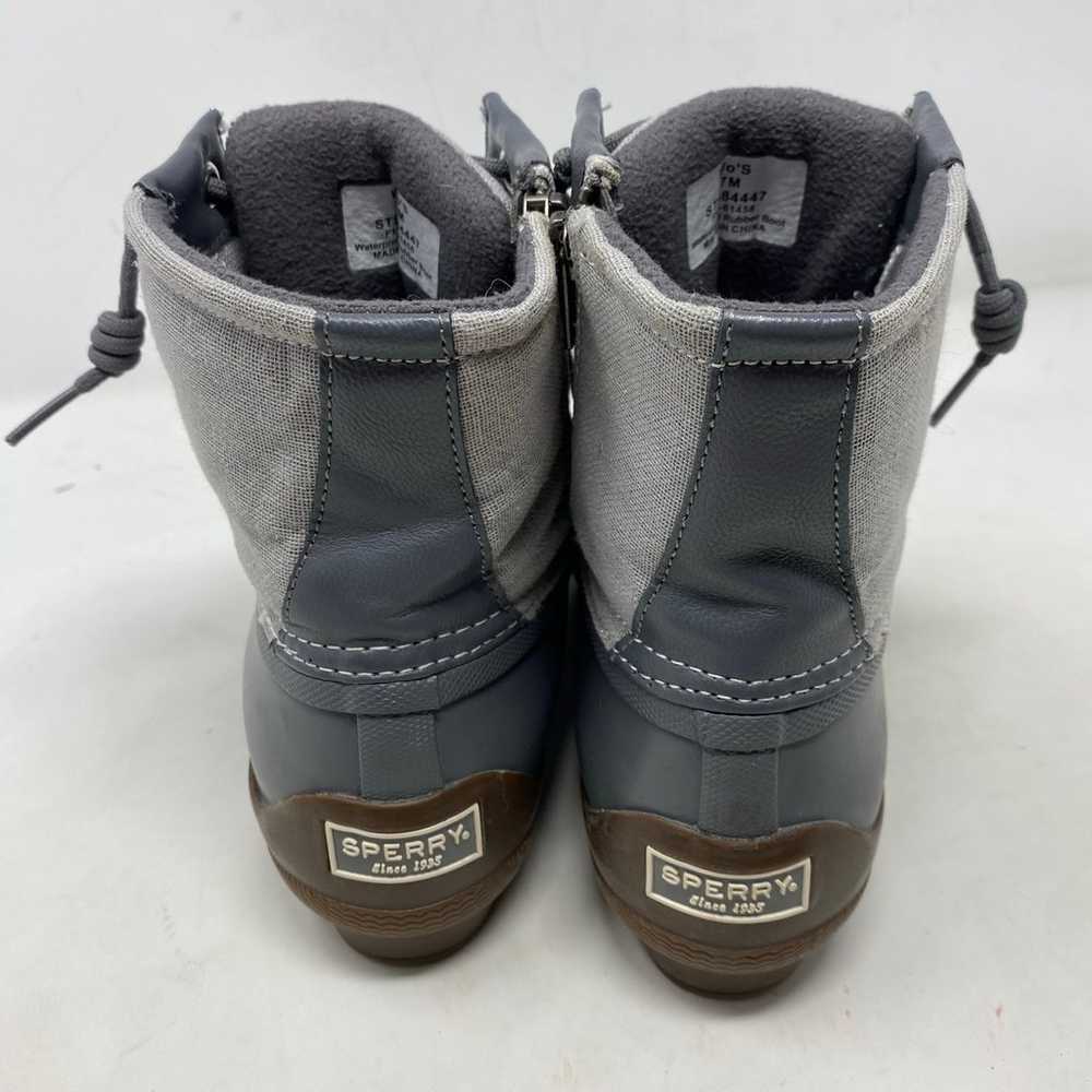 Sperry Grey Waterproof All Weather Duck Boots Sho… - image 5