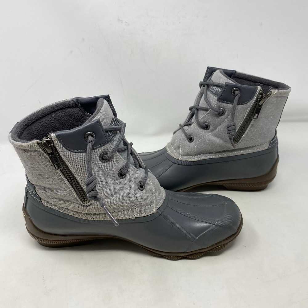 Sperry Grey Waterproof All Weather Duck Boots Sho… - image 6