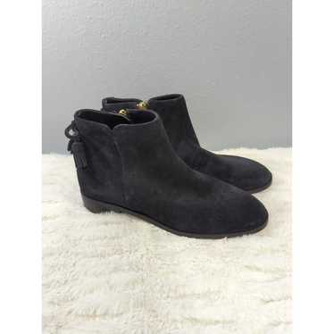 Kate Spade New York  Saddle Bootie Black Suede Ba… - image 1