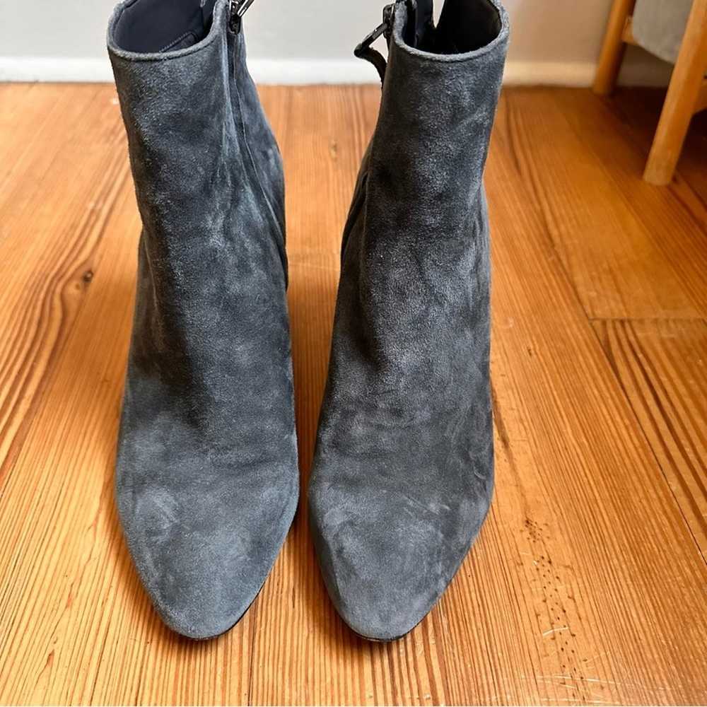 Sam Edelman Wilson gray suede wedge booties SIZE … - image 7