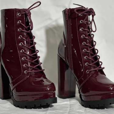 Women’s Burgundy Fashion Nova Booties