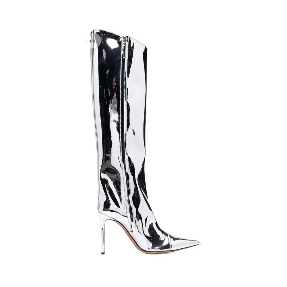 Chic Metallic Knee High Stiletto Boots - Size 9.5 - image 5