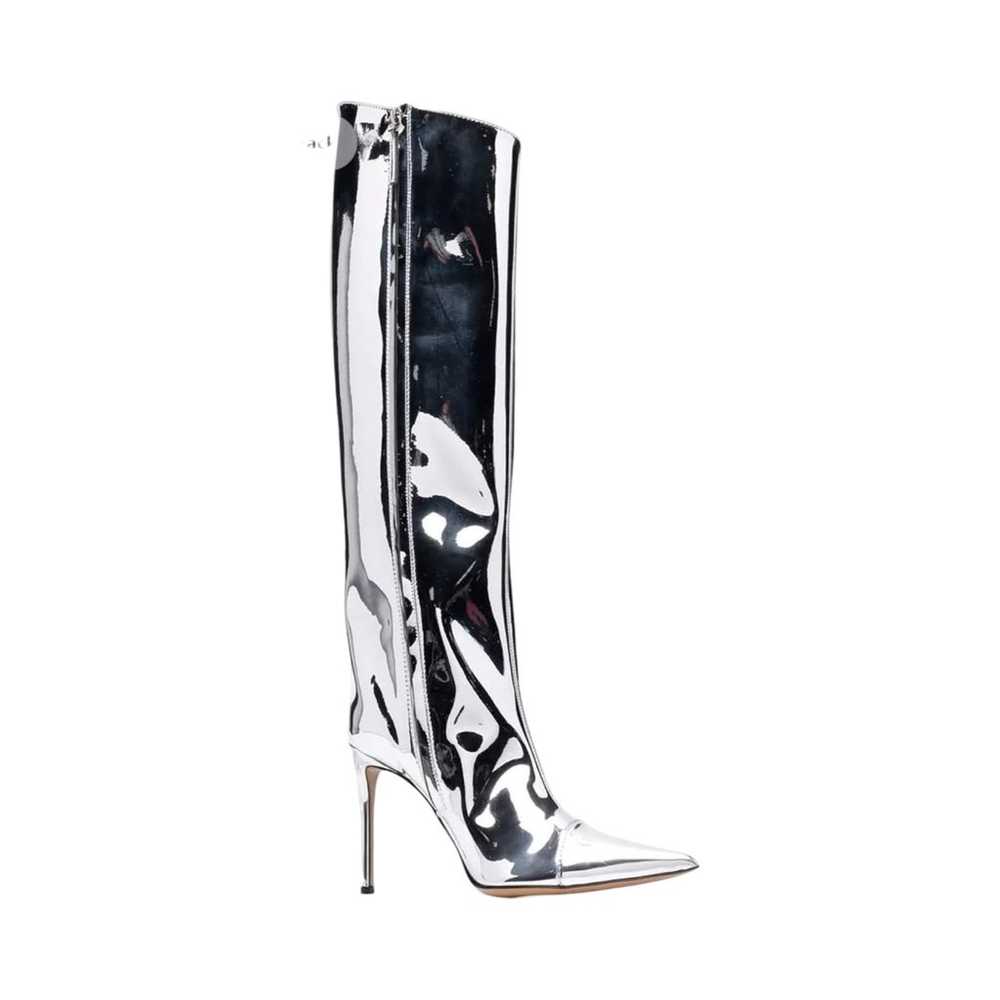 Chic Metallic Knee High Stiletto Boots - Size 9.5 - image 7