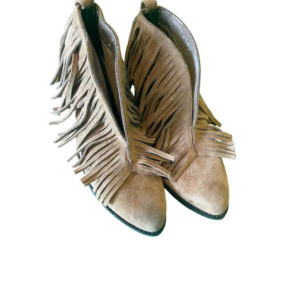 Coconuts by Matisse Lambert tan fringed booties s… - image 1