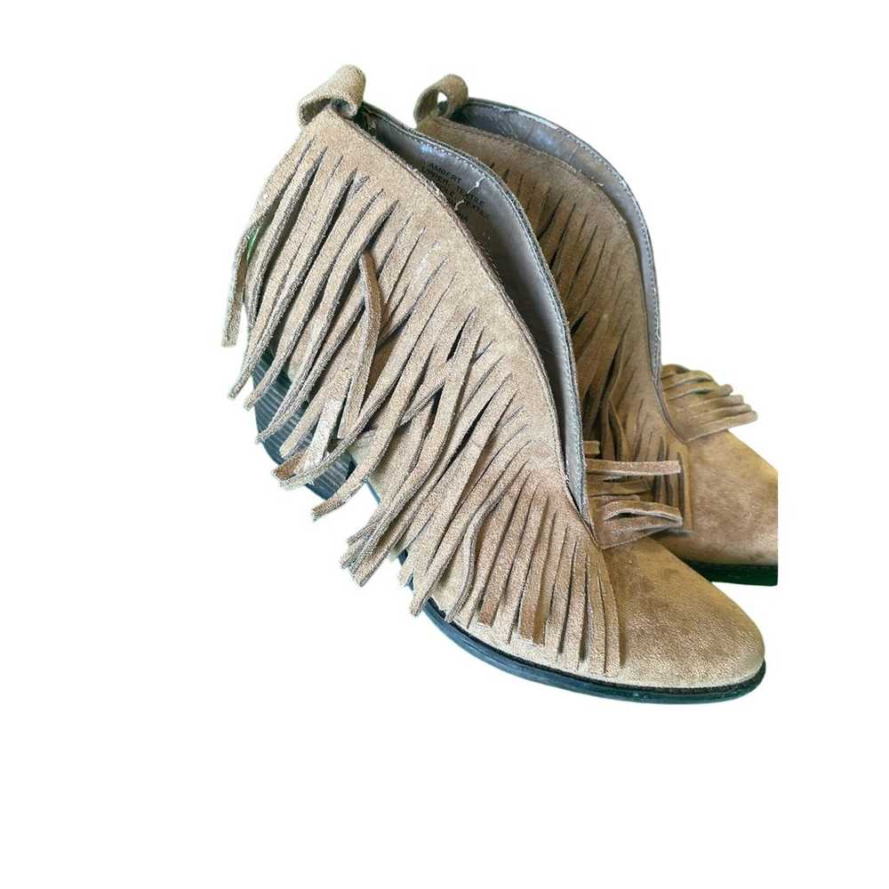 Coconuts by Matisse Lambert tan fringed booties s… - image 2