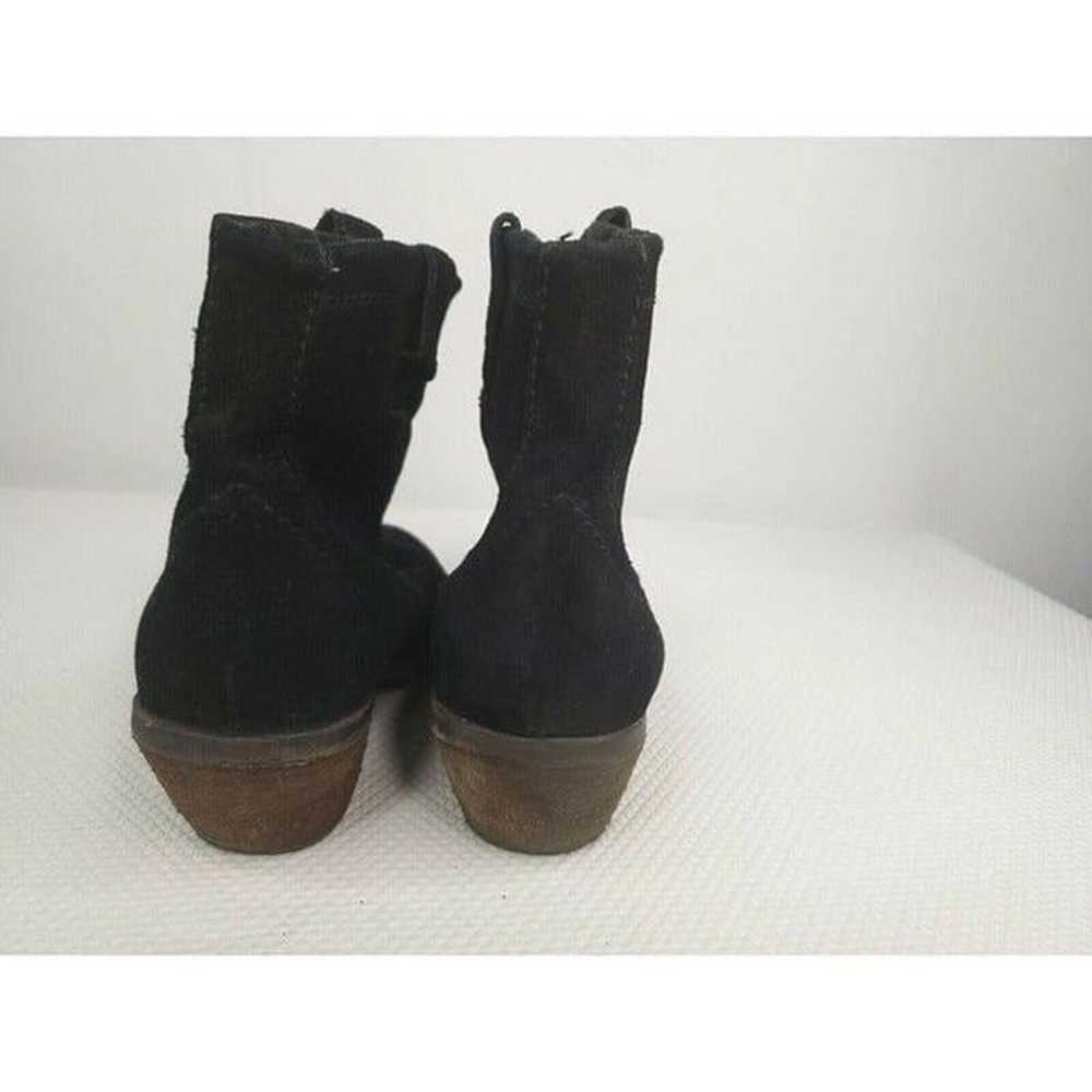 Call It Spring Black Suede Western Booties Boots … - image 6