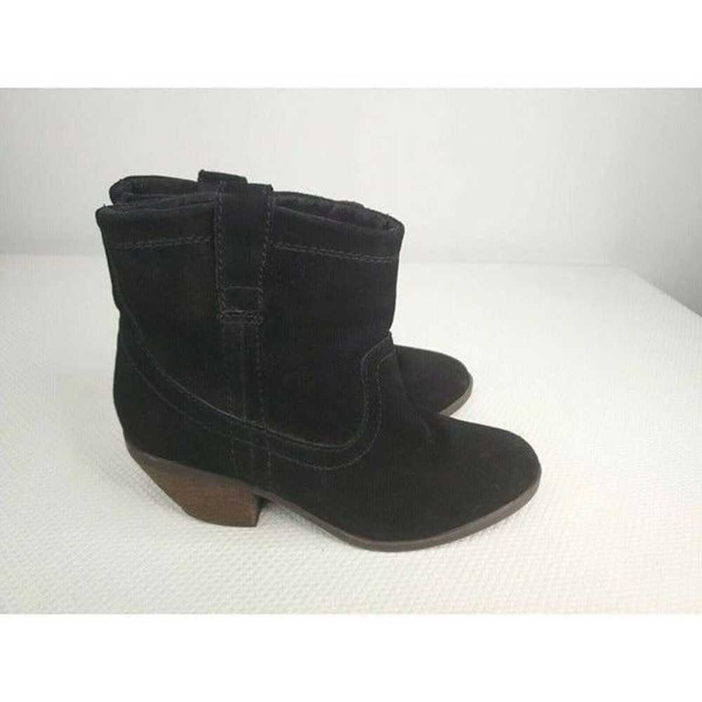 Call It Spring Black Suede Western Booties Boots … - image 7