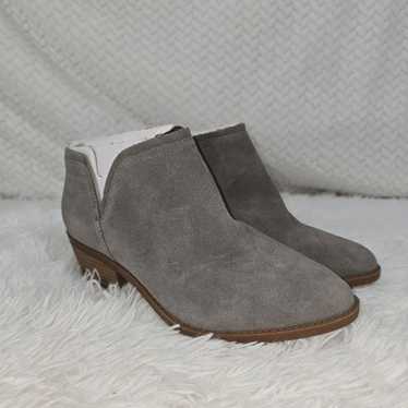 Lucky Brand Gray Ferolia Suede Bootie 7.5