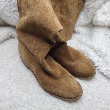 Michael Kors Tall Tan Suede Leather Boots size  7