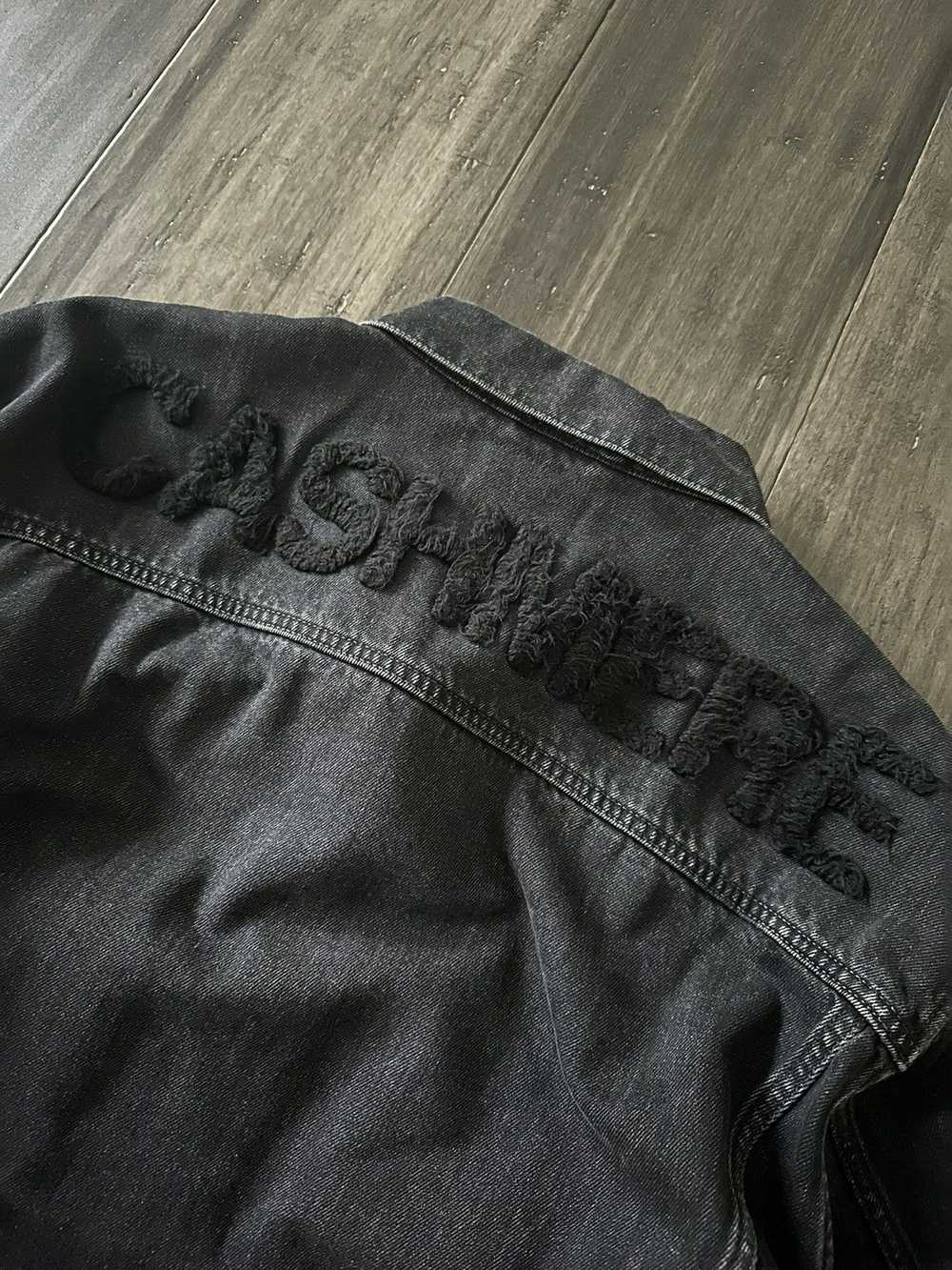 Doublet 19AW Cashmere Denim Jacket Black M - image 2