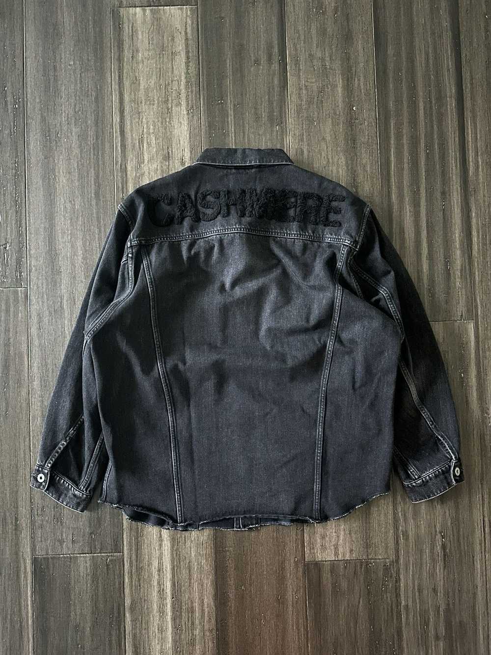 Doublet 19AW Cashmere Denim Jacket Black M - image 3