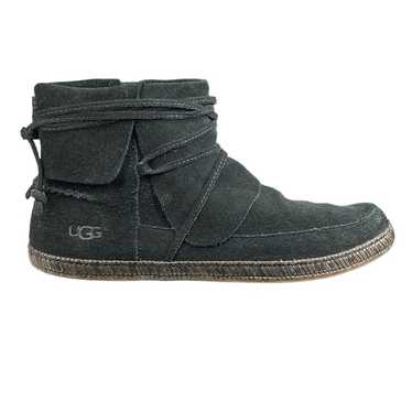 UGG Women’s Reid Black Suede Moccasin Ankle Boot S