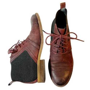 Franco Sarto Halix Burgundy Distressed Leather Ch… - image 1