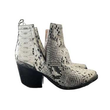 Jeffrey Campbell cromwell snake print ankle boots