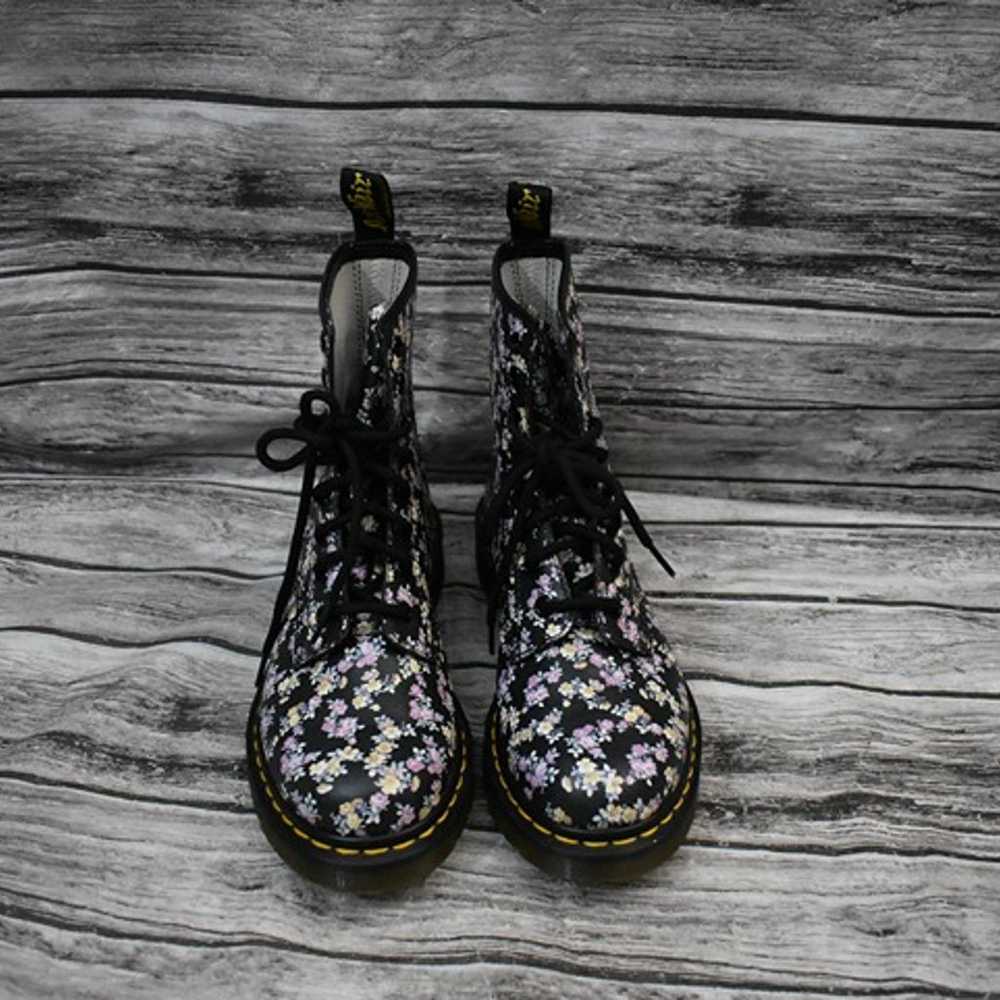 Dr Martens Clemency 1460 Floral Leather Boots Wom… - image 1