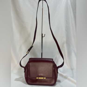 Bally Vintage Leather Burgundy Crossbody