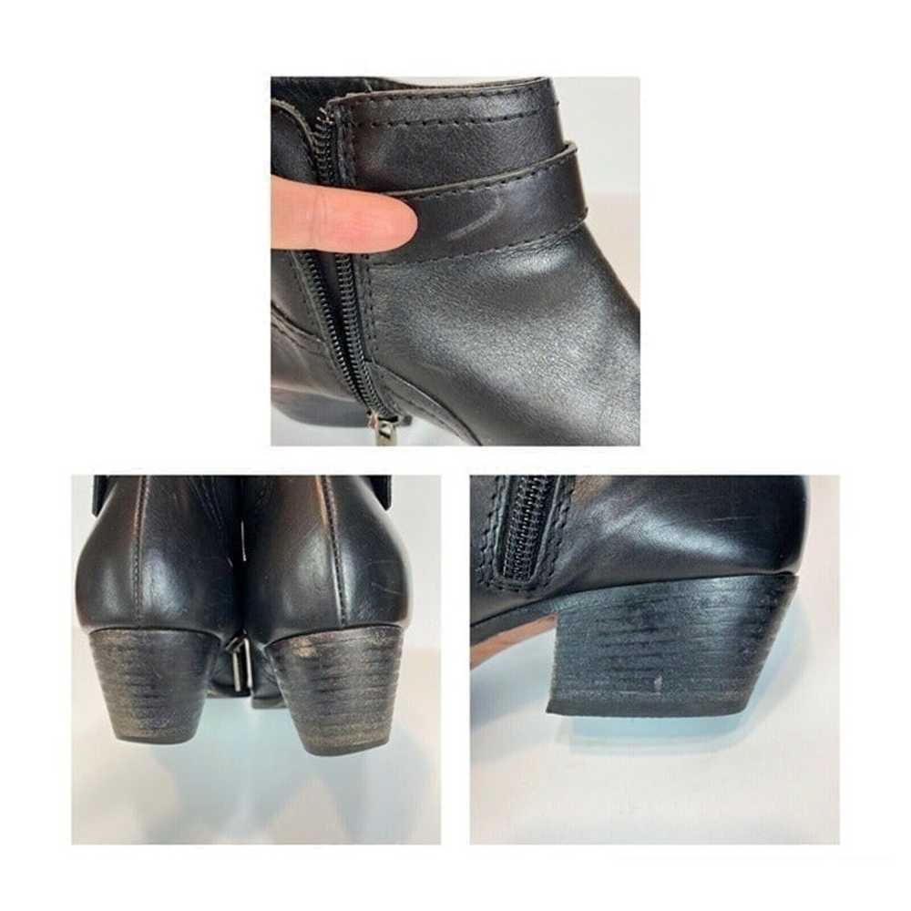 Aquatalia Ankle Booties 8 Black Leather Buckle St… - image 12