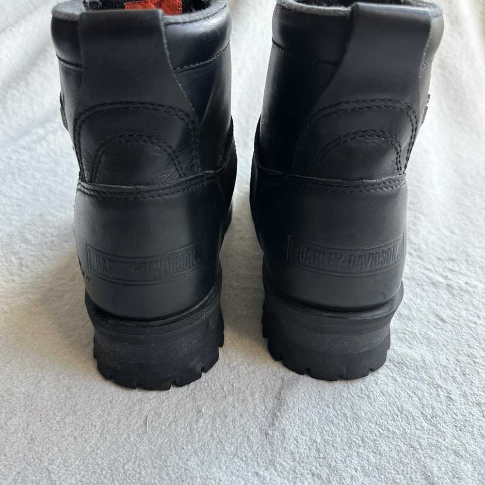 Y2K Harley Davidson Faded Glory Black Women Boots… - image 6