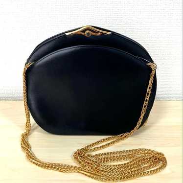 Cartier Sapphire Line Vintage Chain Shoulder Navy