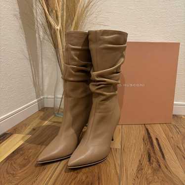 FABIO RUSCONI Beige Long Boots