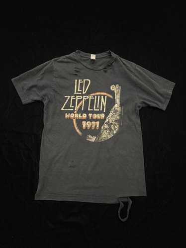 Band Tees × Led Zeppelin × Rock T Shirt DISTRESSED