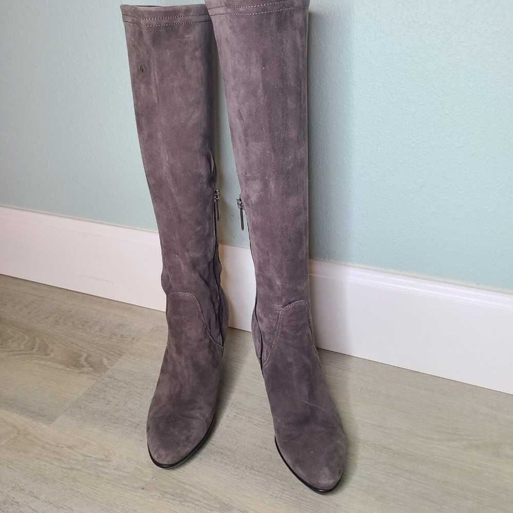 Aquatalia Rhumba boots Stretch taupe Suede Knee-L… - image 3