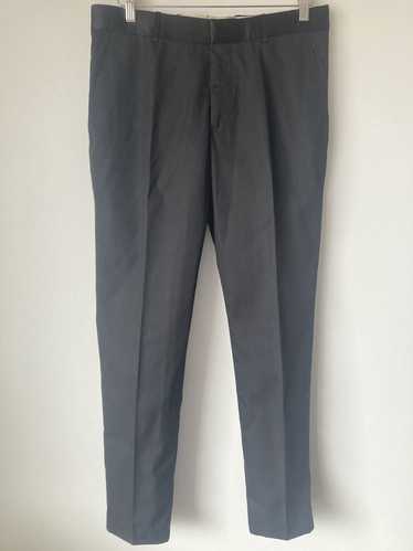 Alexander McQueen Black cotton pleat-front trouser