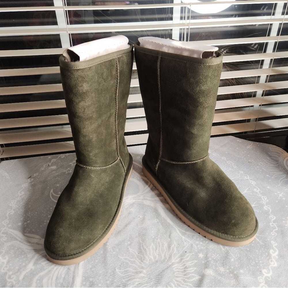 NWOT Koolburra UGG Greenish Brown Tall Lined Boot… - image 8