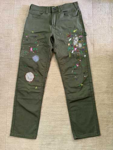 Custom Custom Carpenter Patch and Paint Pants - image 1