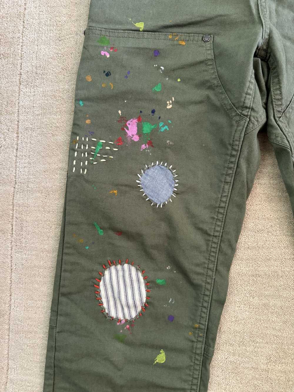 Custom Custom Carpenter Patch and Paint Pants - image 4