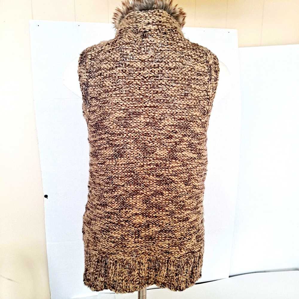 Vintage Vintage 90s Chunky Sweater Vest Knit Faux… - image 4