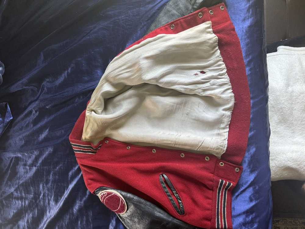 Vintage Vintage Letterman Varsity Leather Jacket - image 4