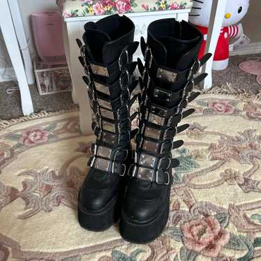 Demonia DAMNED-318 black boots