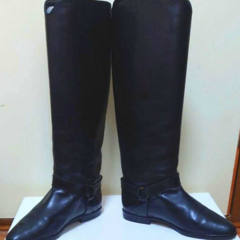 Cole Haan Genuine Leather Long Boots Black - image 6