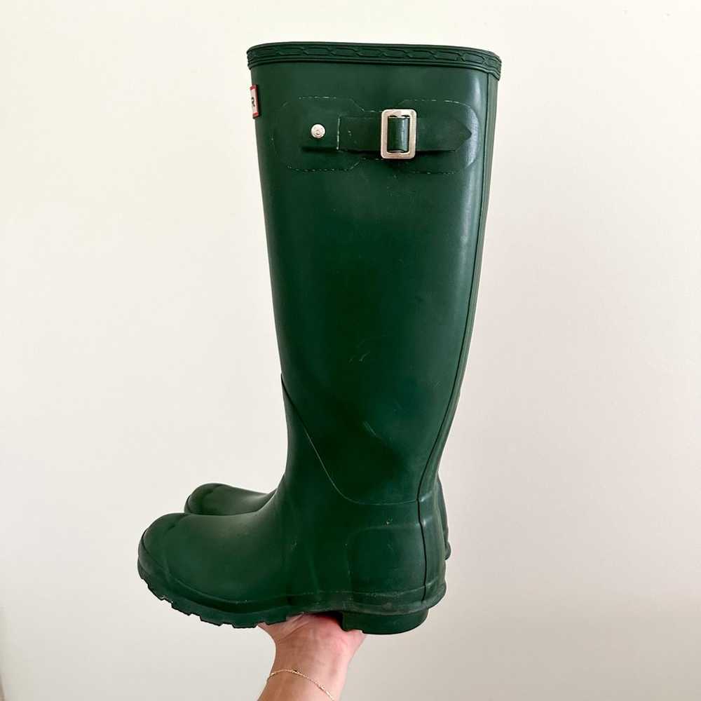 Hunter Original Tall Rubber Outdoor Rain Boots Gr… - image 4