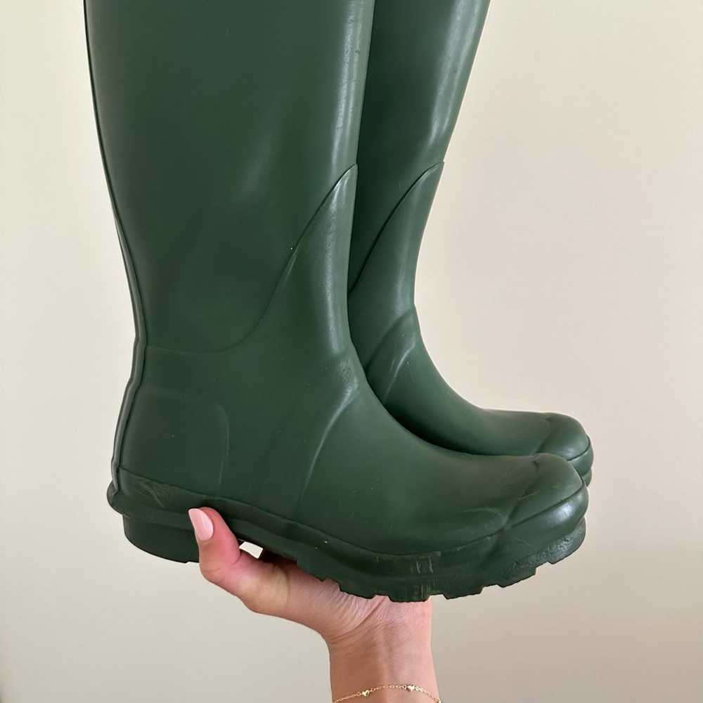 Hunter Original Tall Rubber Outdoor Rain Boots Gr… - image 6