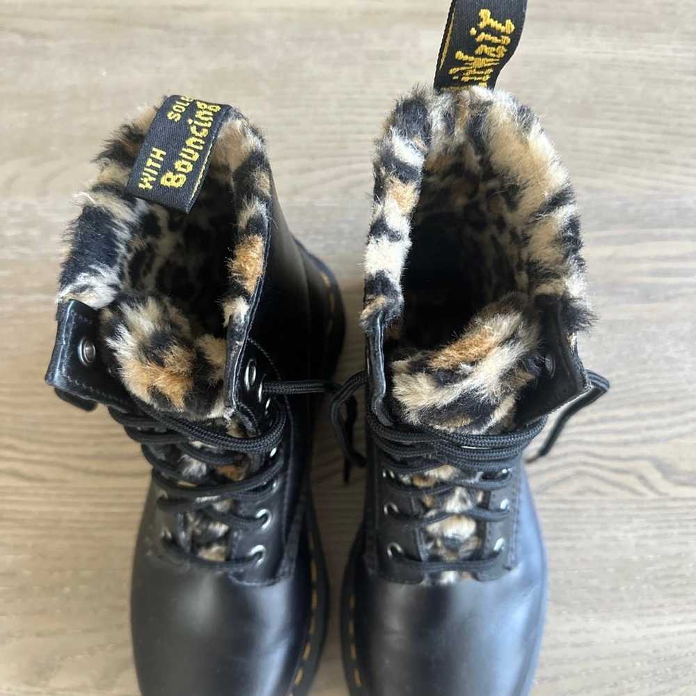 Dr. Martens Women's 1460 Serena Leopard Faux Fur … - image 8