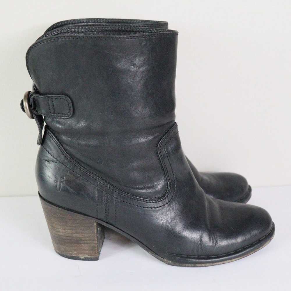 EC Frye Lucinda Short Boot Leather Black 8 - image 1