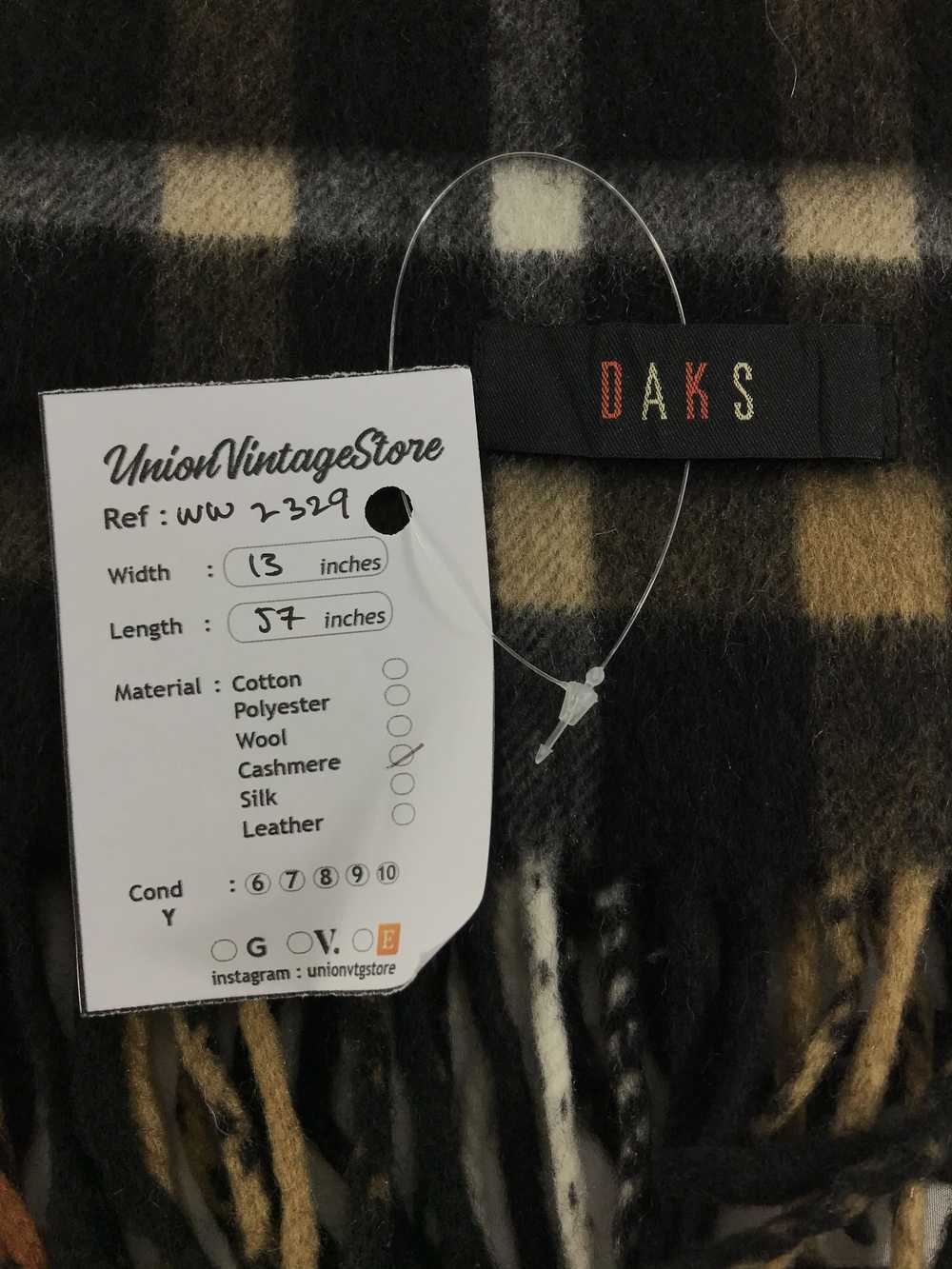 Daks London × Vintage Daks London Scarf / Muffler… - image 4