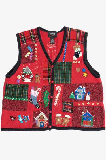 Red Ugly Christmas Vest 63798