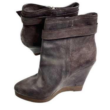 KORS Michael Kors Leather Wedge Corrine Booties  … - image 1