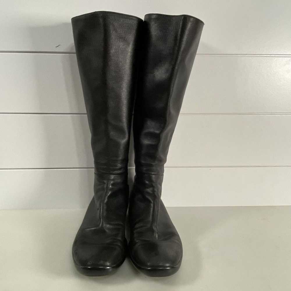 Prada Womens Vintage Y2K Leather Tall Knee High R… - image 2