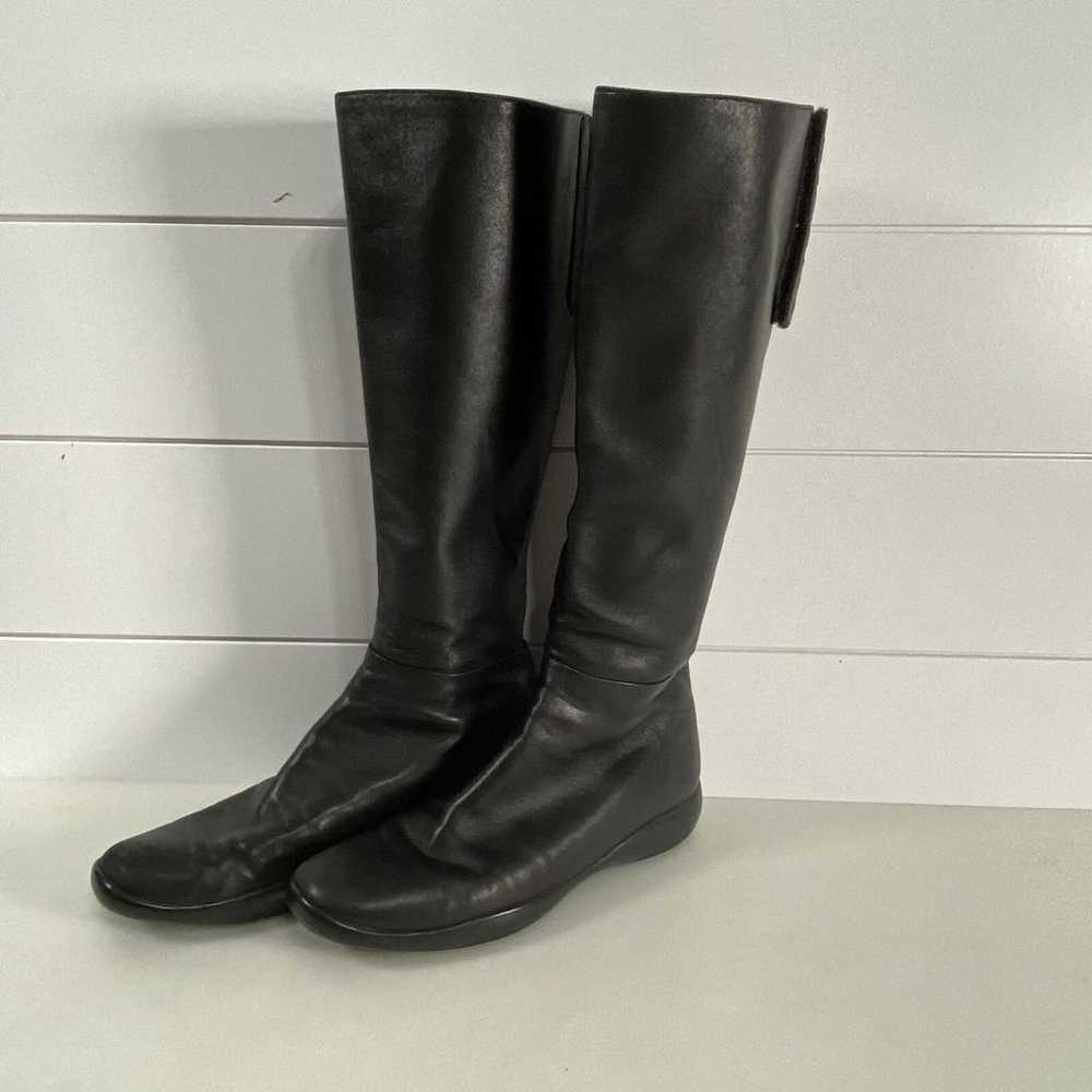 Prada Womens Vintage Y2K Leather Tall Knee High R… - image 3