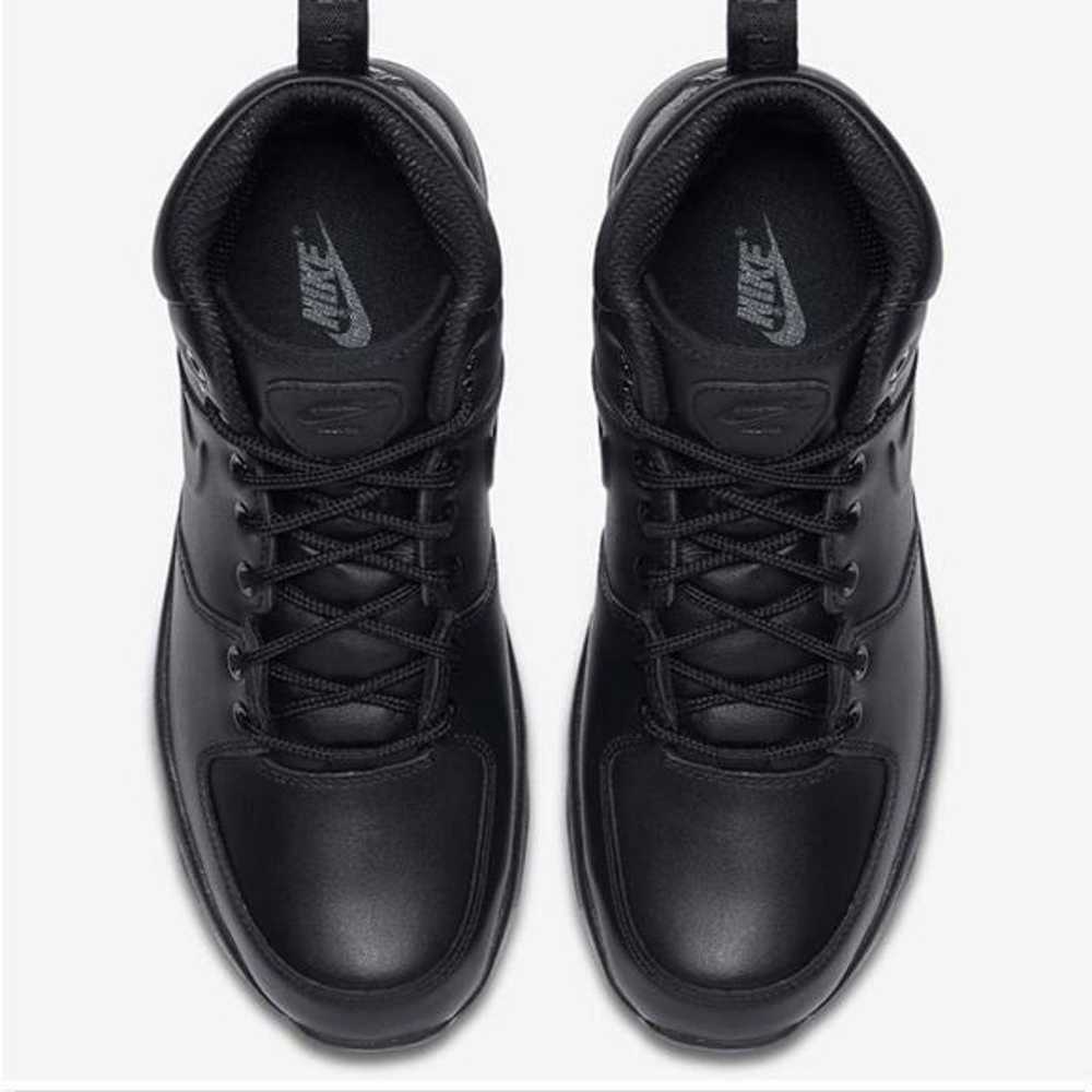 Nike Manoa Leather Black on Black Non Marking Sol… - image 10