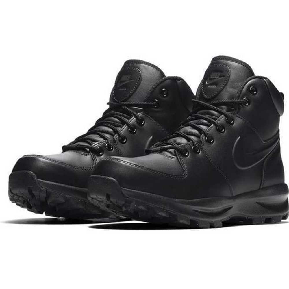 Nike Manoa Leather Black on Black Non Marking Sol… - image 11