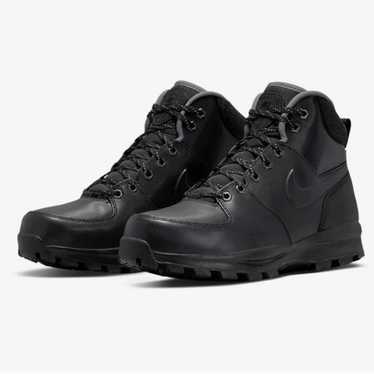 Nike Manoa Leather Black on Black Non Marking Sol… - image 1